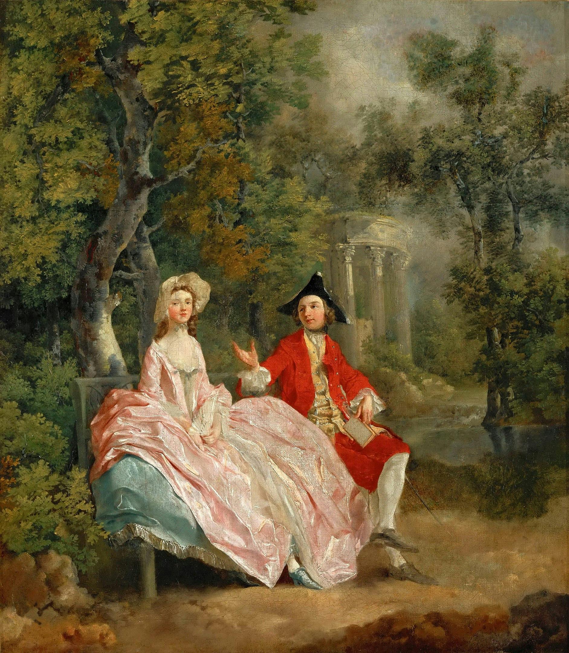 Thomas Gainsborough, Conversation in a Park (1746)