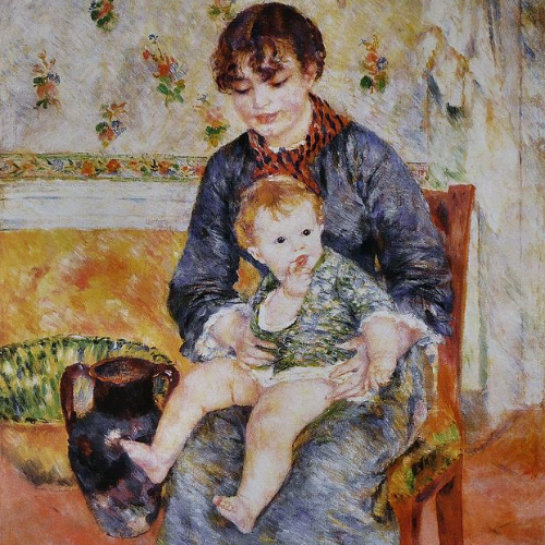 Pierre-Auguste Renoir, Mother and Child, 1881