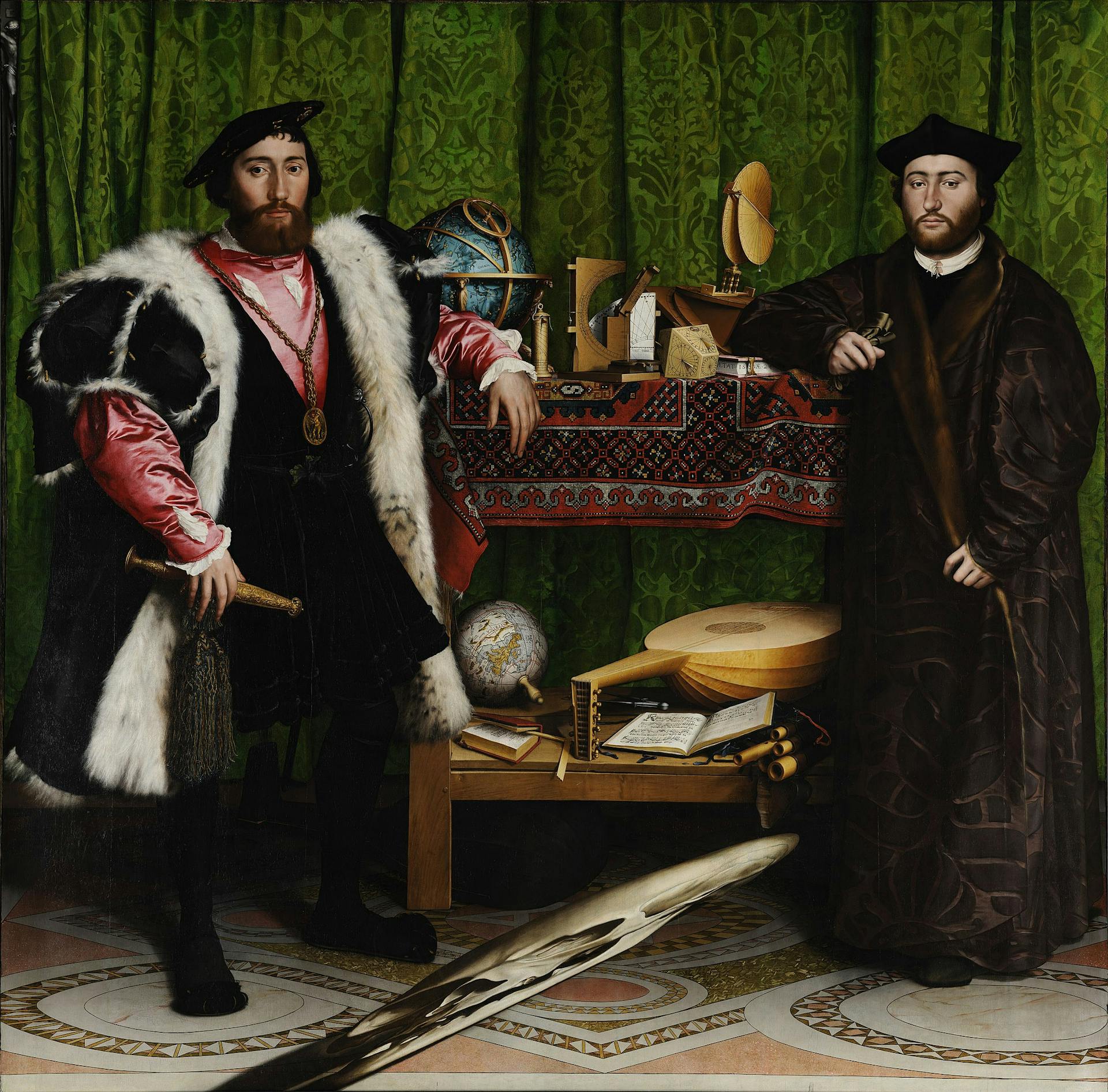 The Ambassadors, Hans Holbein the Younger, 1533