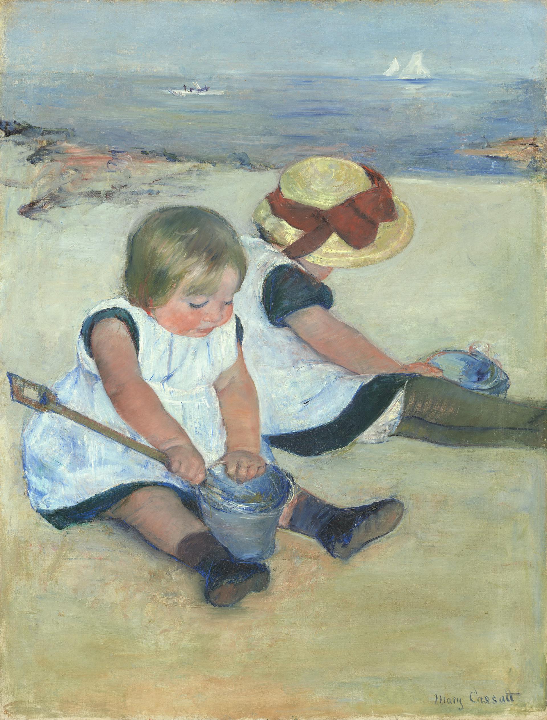 Children Playing on the Beach, 1884, Mary Cassatt