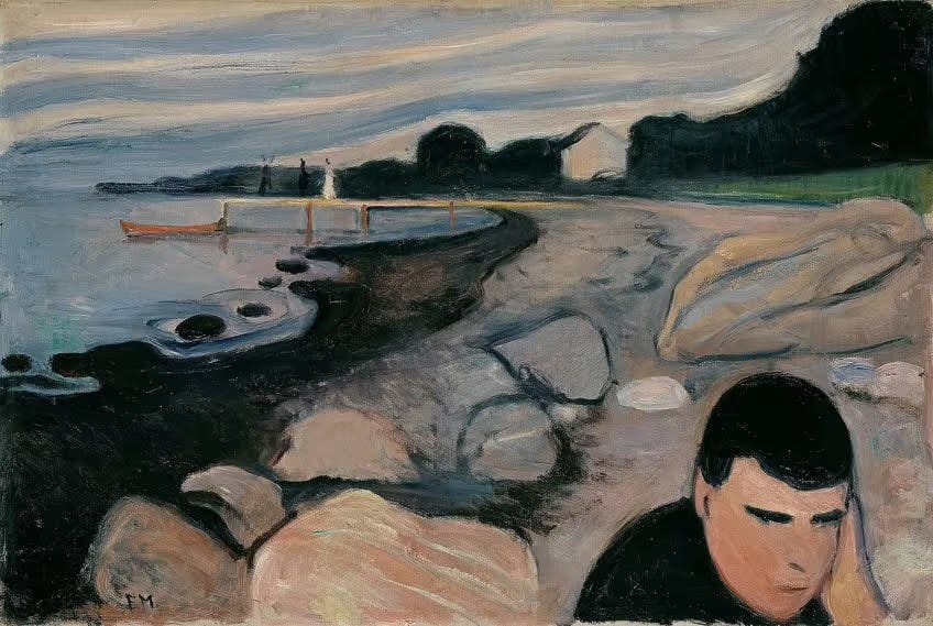 Melancholy (c. 1892) by Edvard Munch