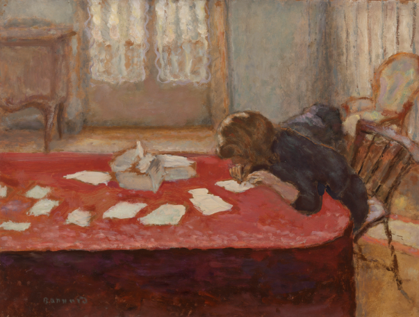 "Young Woman Writing" by Pierre Bonnard (1908)