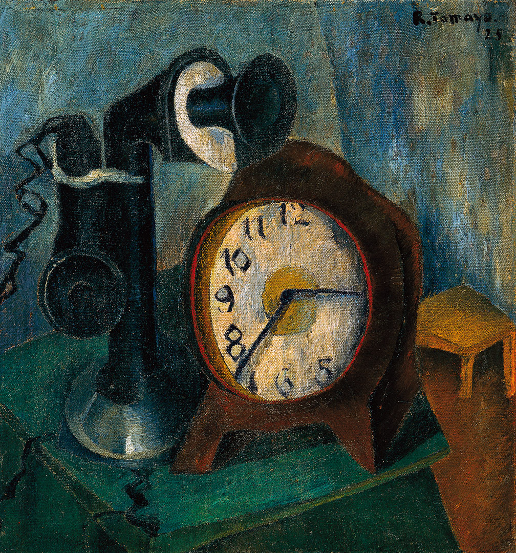 Clock and Telephone, Rufino Tamayo, 1925
